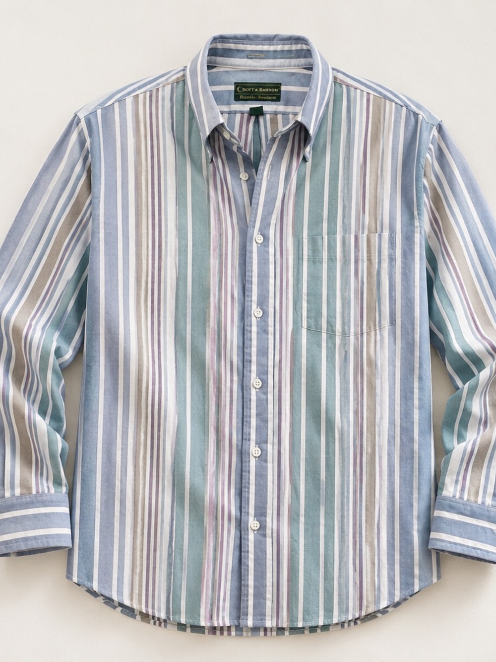 Croft & Barrow Pastel Striped Button Down